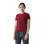 Women Supima Relaxed Fit Maroon-0