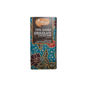 75% Dark Chocolate Bar (Cacao Nibs) (45g)-0
