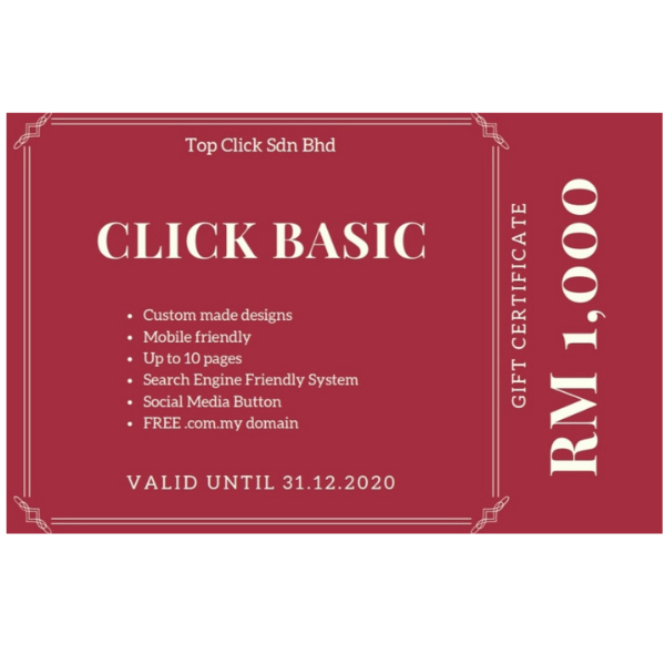 Top Click - Click Basic Gift Cert-0