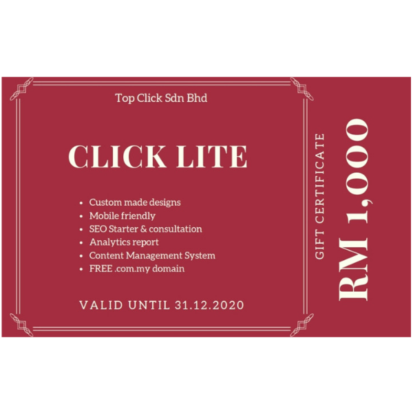 Top Click - Click Lite Gift Cert-0