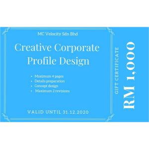 4-Page Creative Corporate Profile Design Gift Cert-0