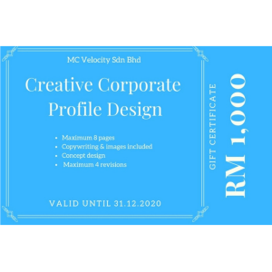 8-Page Creative Corporate Profile Design Gift Cert-0