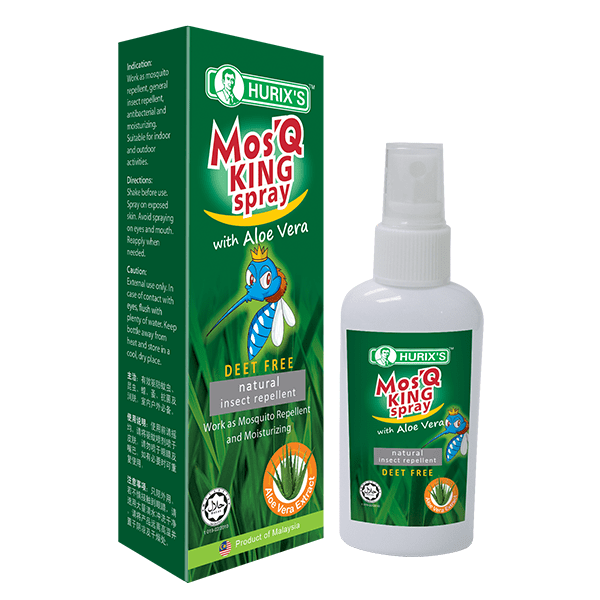 Hurix's Mos'q King Spray (with Aloe Vera) (50ml 